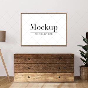 Horizontal Frame Mockup For Etsy Poster