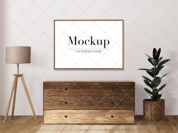 Horizontal Frame Mockup For Etsy Poster