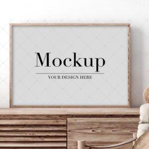 Horizontal Frame Mockup For Etsy Poster