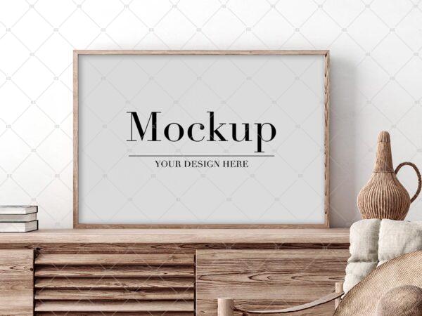 Horizontal Frame Mockup For Etsy Poster