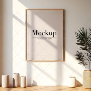 One Frame Mockup For Etsy Digital Poster