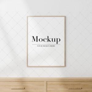 One Frame Mockup For Etsy Poster (Free)