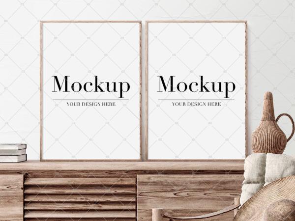 Two Frame Mockup For Etsy Art Poster