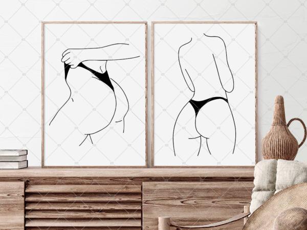 Two Frame Mockup For Etsy Art Poster