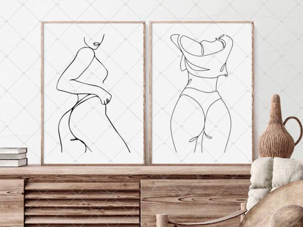 Two Frame Mockup For Etsy Art Poster